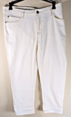 Dream Out Loud Capri Jeans Juniors 11 Cream Selena Gomez Denim Stretch Mid Rise
